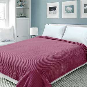 Покрывало Happy Family велсофт Волна г/к №77 винный