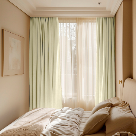 Комплект штор "Волшебная Ночь" Текстурный Блэкаут / Крем