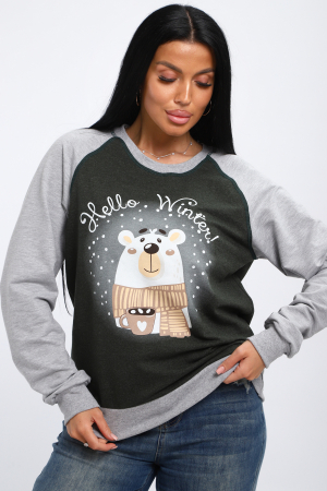 Женский лонгслив Гамми / Хаки