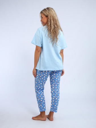 Женская пижама Веселина / голубой