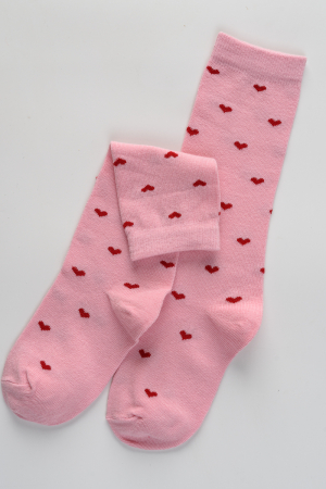 Детские гольфы Любимка (набор 2 пары) / экрю, розовый