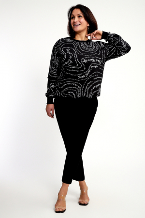 Женский свитшот 88132 / черный