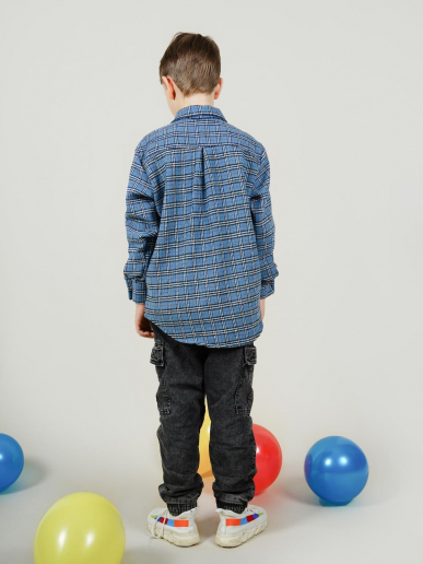 Рубашка детская РилТок - man / индиго