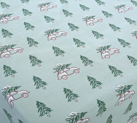 Скатерть рогожка / Елочка 1