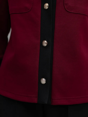 Женский жакет даблфейс / Бургунди