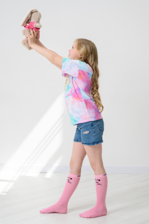 Детские гольфы Пантера (набор 2 пары) / розовый