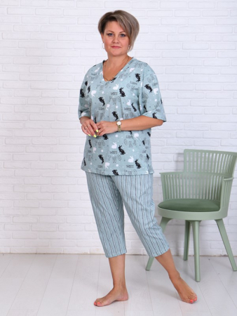 Женские бриджи Зайка / Ментол