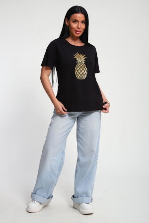 Женская футболка 85655 / черный