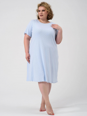 Женская сорочка "Шарм" 2433-Рн / Голубой