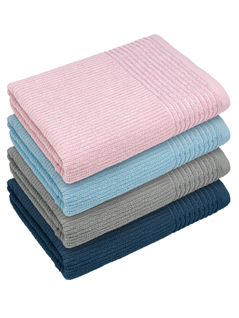 Махровое полотенце УЗБ Райт м7793_02 / розовое