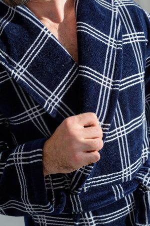 Мужской халат "Спенсер-2" 2200-М / Синий