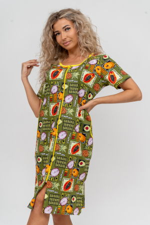 Женский халат 37007 / хаки