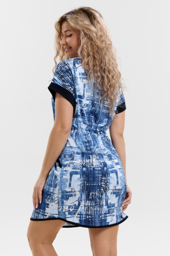 Женский халат 36993 / синий