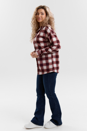 Женская рубашка 36995 / коричневый