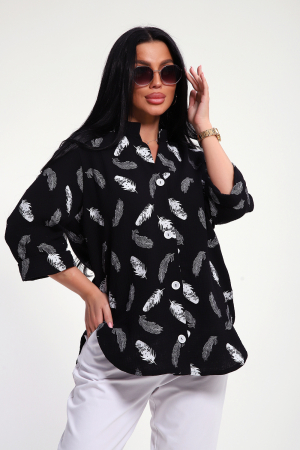 Женская рубашка 32745 / черный