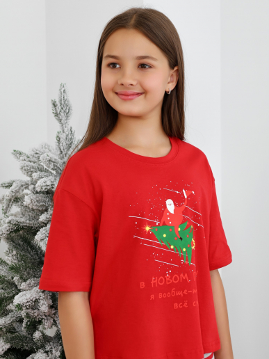 Футболка детская Праздник-6.1 / красный
