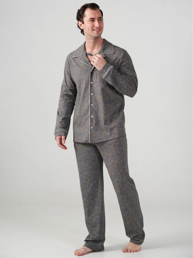 Мужская пижама "Династия" (классическая) 2404-К / Серый