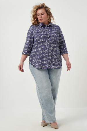 Женская рубашка 83605 / индиго