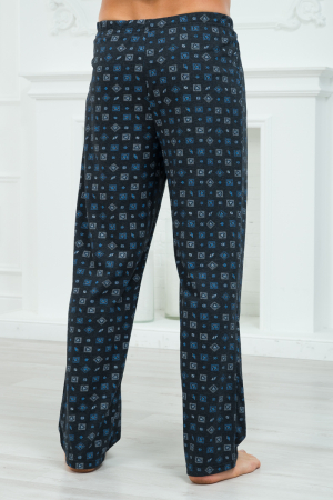 Брюки (макси) домашние мужские из кулирки / темно-серый