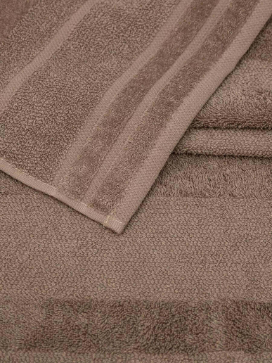 Махровое полотенце УЗ Софт м7019_07 / коричневое