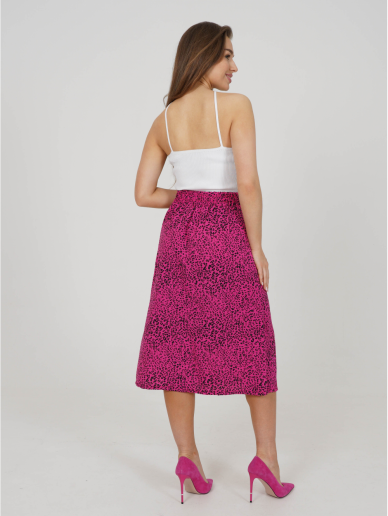 Женская юбка Хельга / Леопард фуксия