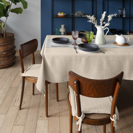 Скатерть рогожка "Волшебная Ночь" / Жемчуг