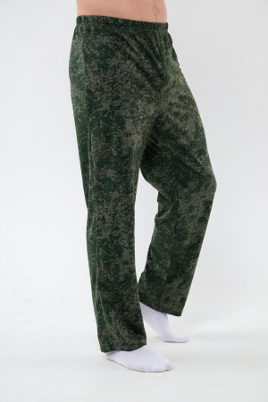 Брюки (макси) домашние мужские из кулирки / пиксель