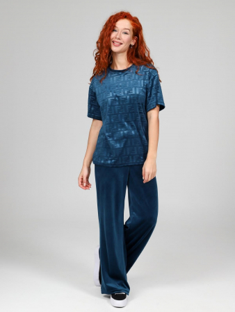 Женский костюм Элнора-Жаккард / петроль