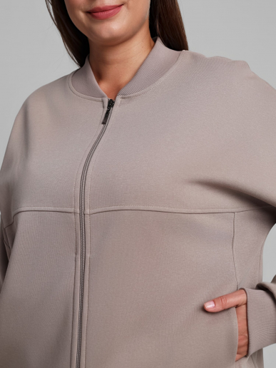 Женский бомбер Авенсис-1 / бежевый