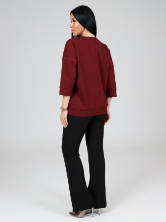 Женский свитшот Николет / бордовый