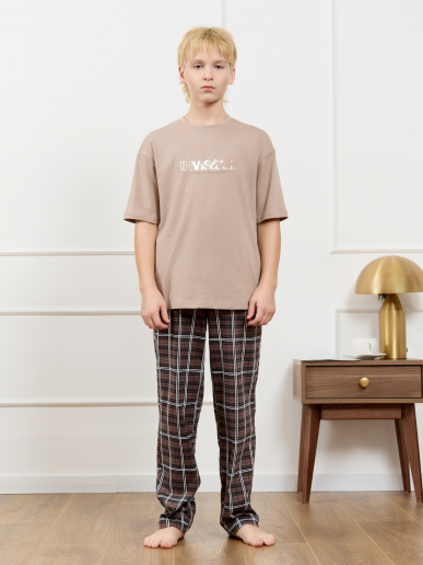 Костюм для мальчика Браун-1 / бежевый