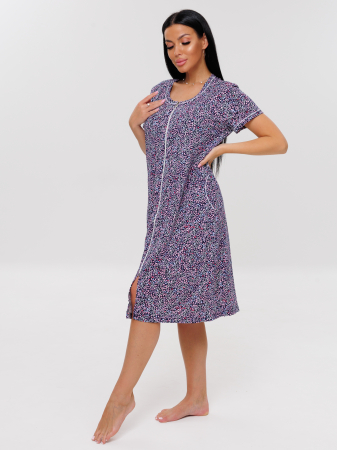 Женский халат Х-95(К) / Розовый (веточки)