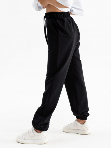 Детские брюки "Спорт" 2243-Фут / Черный