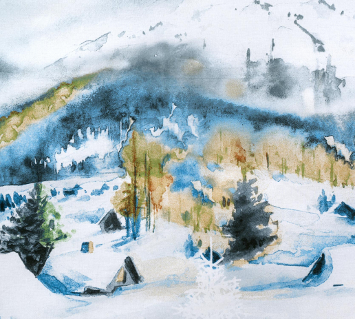 Постельное белье перкаль зима-лето / Снежное сияние 1