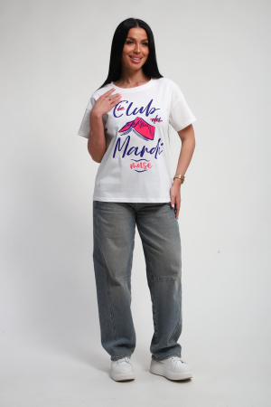 Женская футболка 85666 / белый