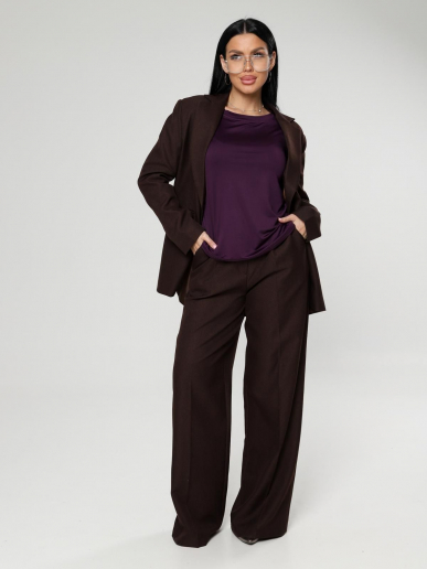 Женский лонгслив Энкар / баклажан