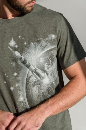 Мужская пижама "Космос" брюки (к/р) 1341-К / Хаки