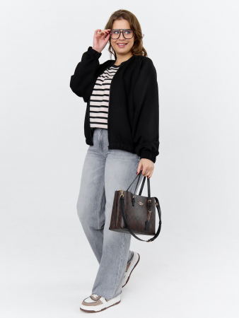 Женский бомбер Нео-1 БО-004 / чёрный