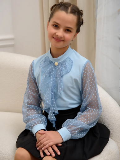 Детская блузка "Олимпия" длинный рукав