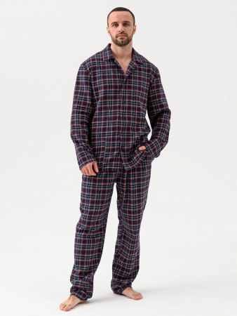 Мужская пижама "Добрый вечер" 2162-Ф / Синий