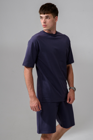 Мужской костюм с шортами 14486 / графит