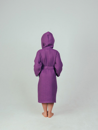 Детский вафельный халат "Комфорт" / сиреневый