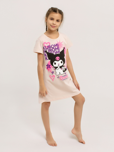Детская сорочка "Kuromi" арт. дк314роз / Розовый
