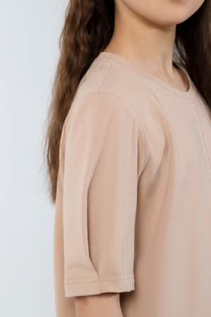 Футболка для девочки Гретта-4 / бежевый