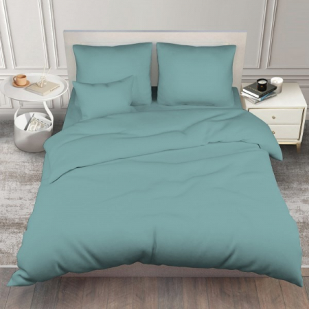 Постельное белье поплин гладкокрашеный / Виридиан