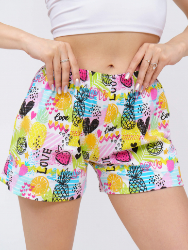 Женские шорты кулирка / расцветки в ассортименте