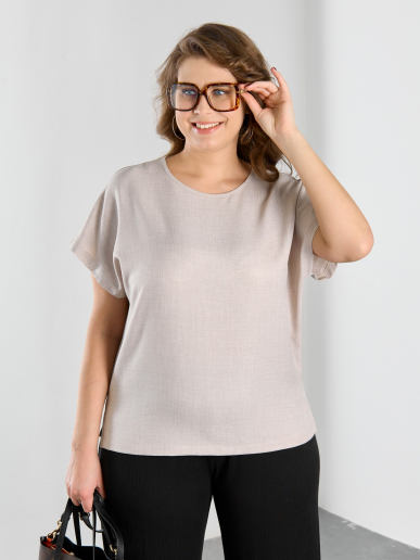 Женская блузка "Женский каприз-3" / бежевый