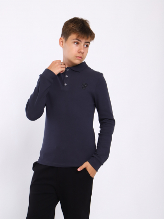 Детская футболка-поло "Павел" / Графит