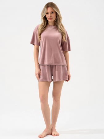Женский костюм "Милана" (шорты) 2158-В / Розовый