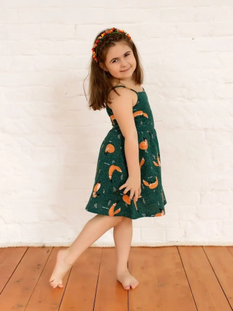 Детский сарафан "Кокетка" / Изумрудный арт. дк169и